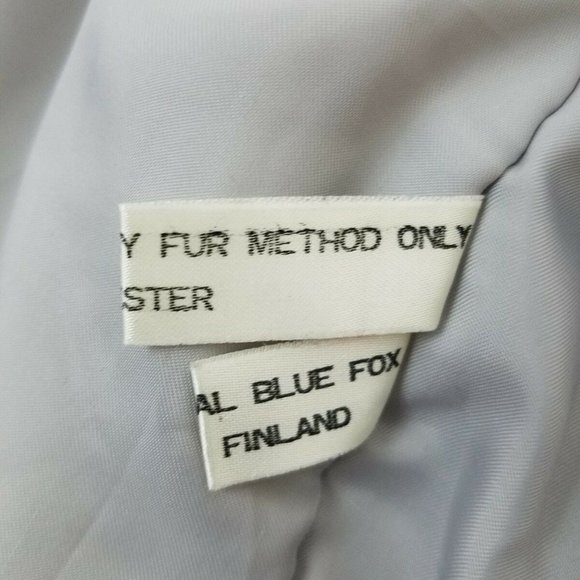 Saga Fox Finland Blue Fox Fur Womens Coat Jacket - Picture 6 of 8